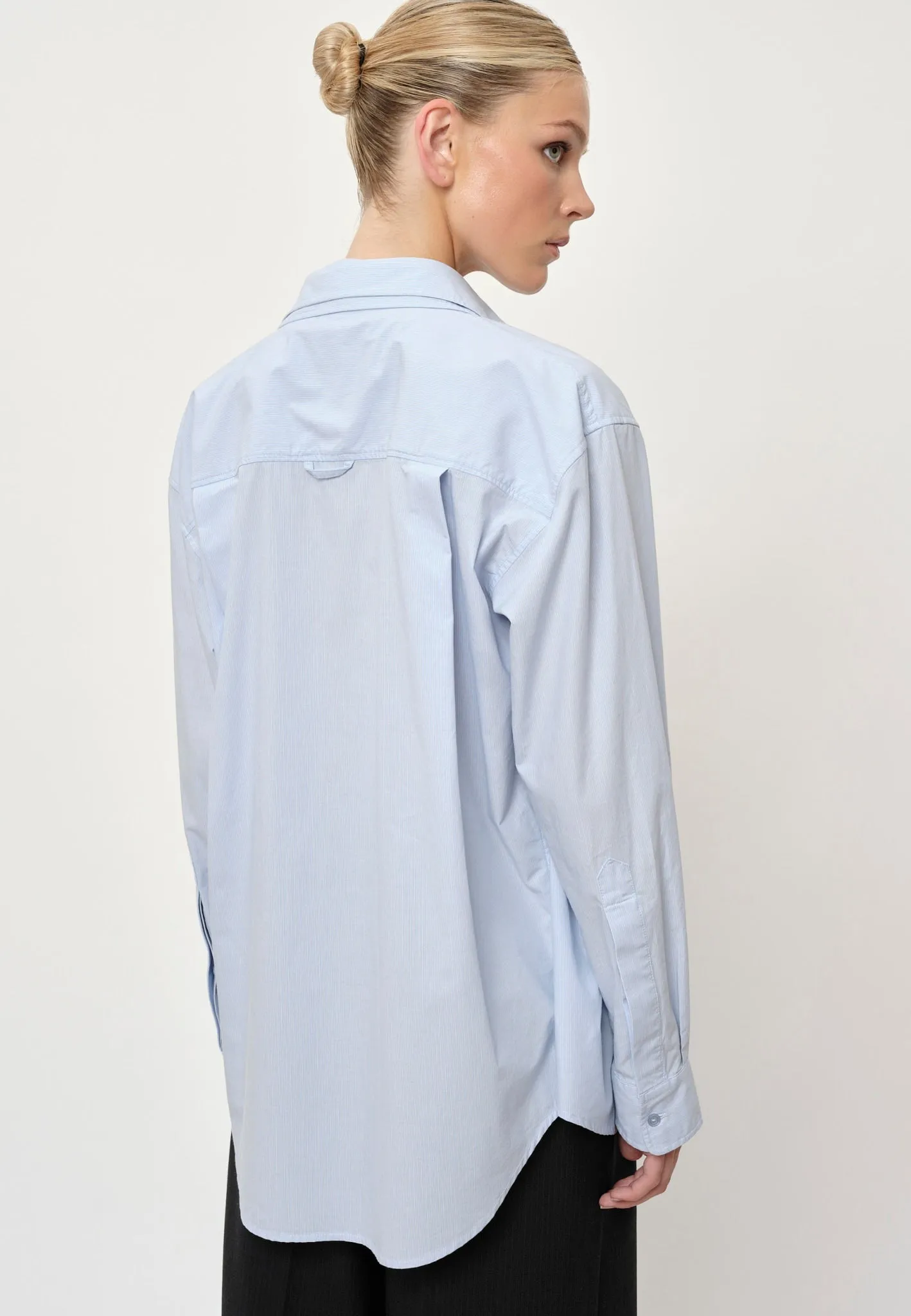 Bjørk Shirt - Ligth Blue Pinstripe sold by Birgitte Herskind product image thumbnail 5