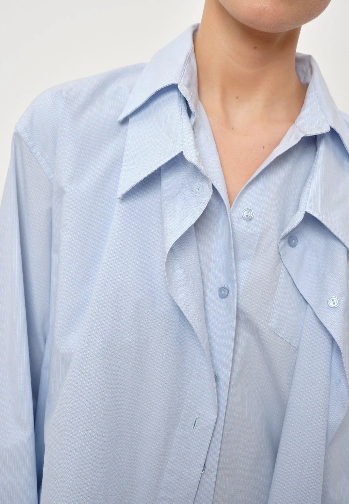 Bjørk Shirt - Ligth Blue Pinstripe sold by Birgitte Herskind product image thumbnail 4