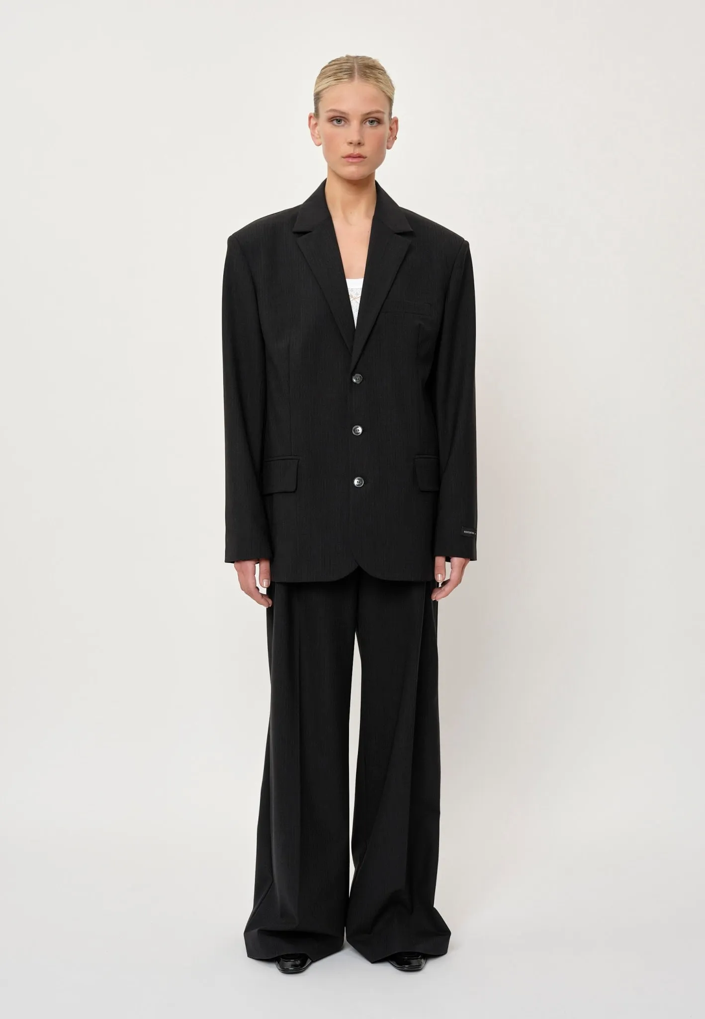 Nika Blazer - Dark Grey Pinstripe sold by Birgitte Herskind product image thumbnail 3