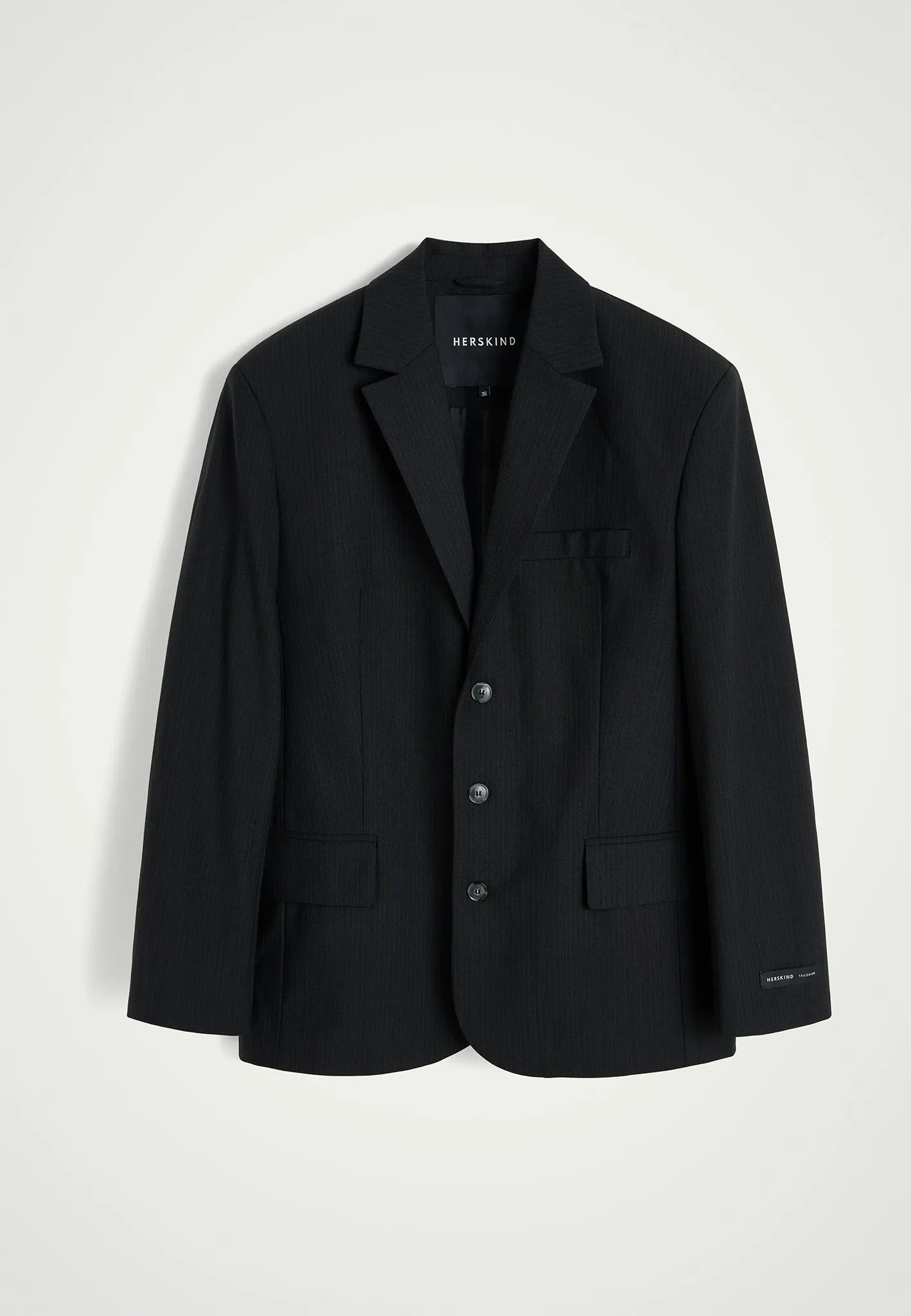 Nika Blazer - Dark Grey Pinstripe sold by Birgitte Herskind