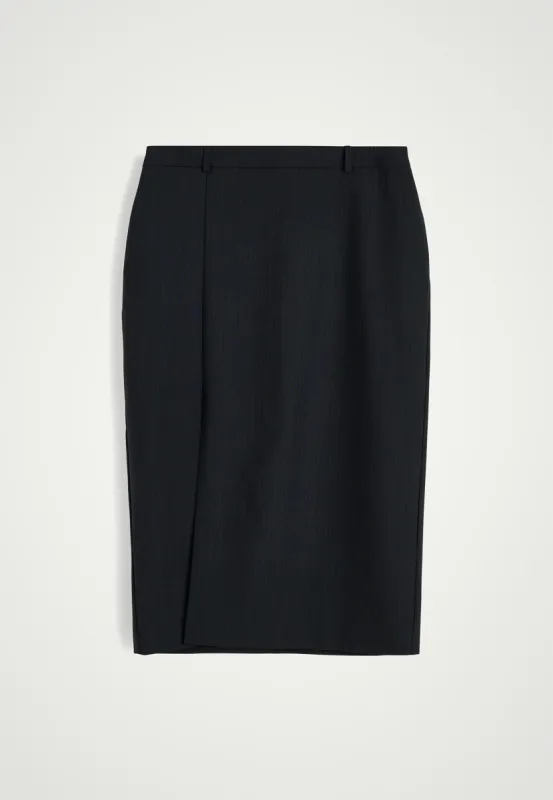 Mate Skirt - Dark Grey Pinstripe sold by Birgitte Herskind