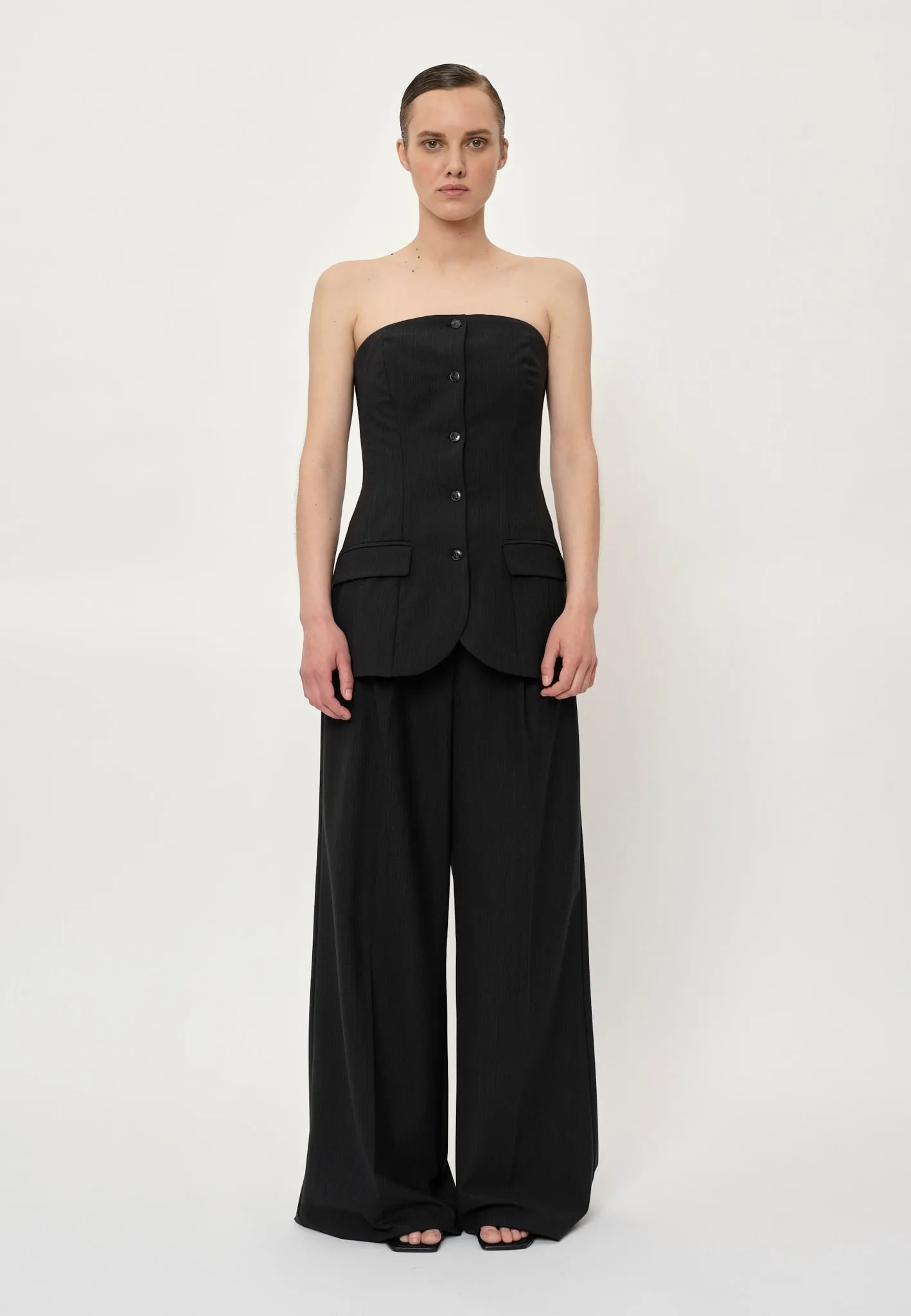 Kelly Pants - Dark Grey Pinstripe sold by Birgitte Herskind product image thumbnail 3