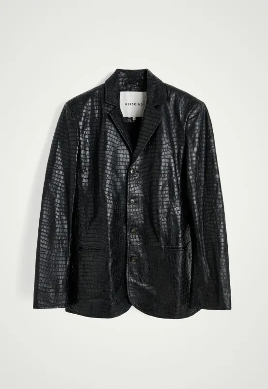 Maison Leather Blazer - Black sold by Birgitte Herskind