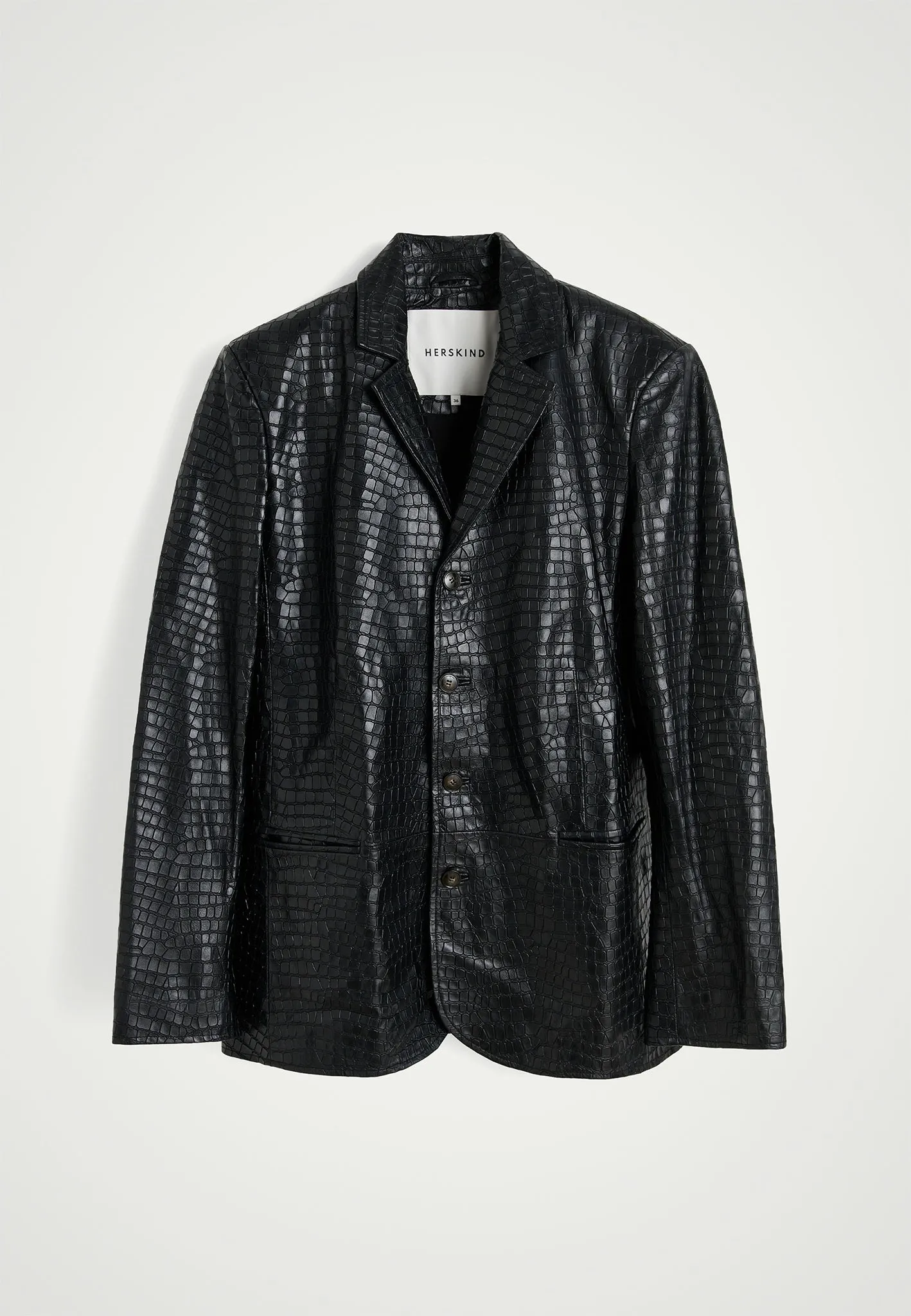 Maison Leather Blazer - Black sold by Birgitte Herskind