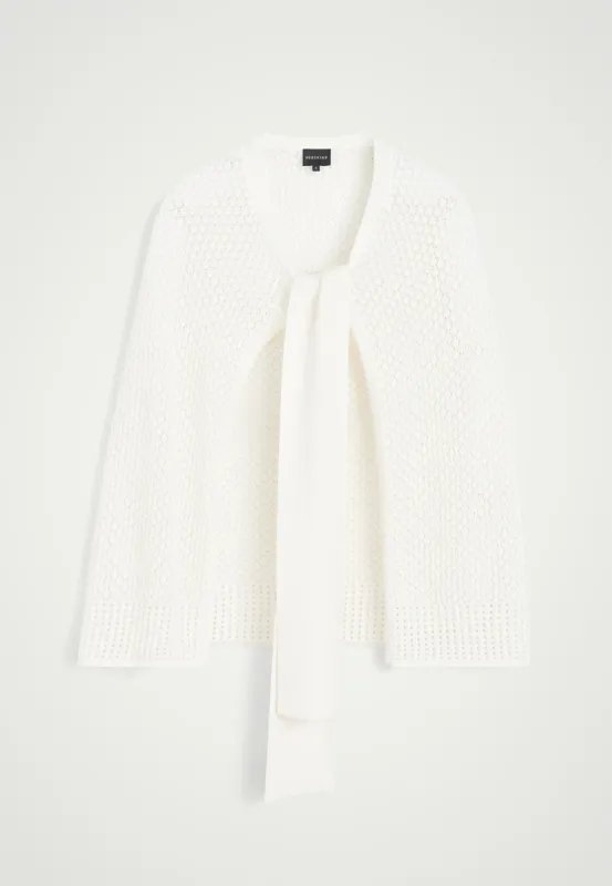 Gabrielle Knit Cape - Creme sold by Birgitte Herskind