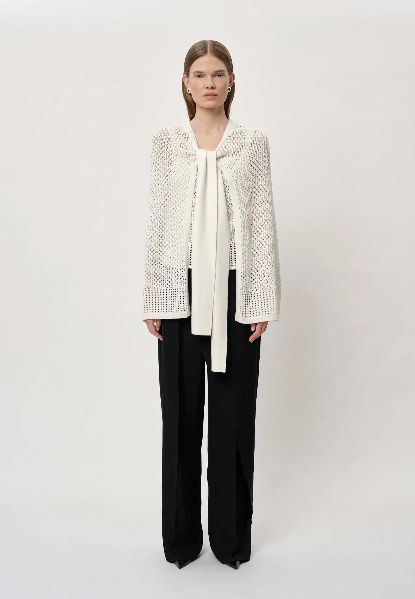 Gabrielle Knit Cape - Creme sold by Birgitte Herskind product image thumbnail 3