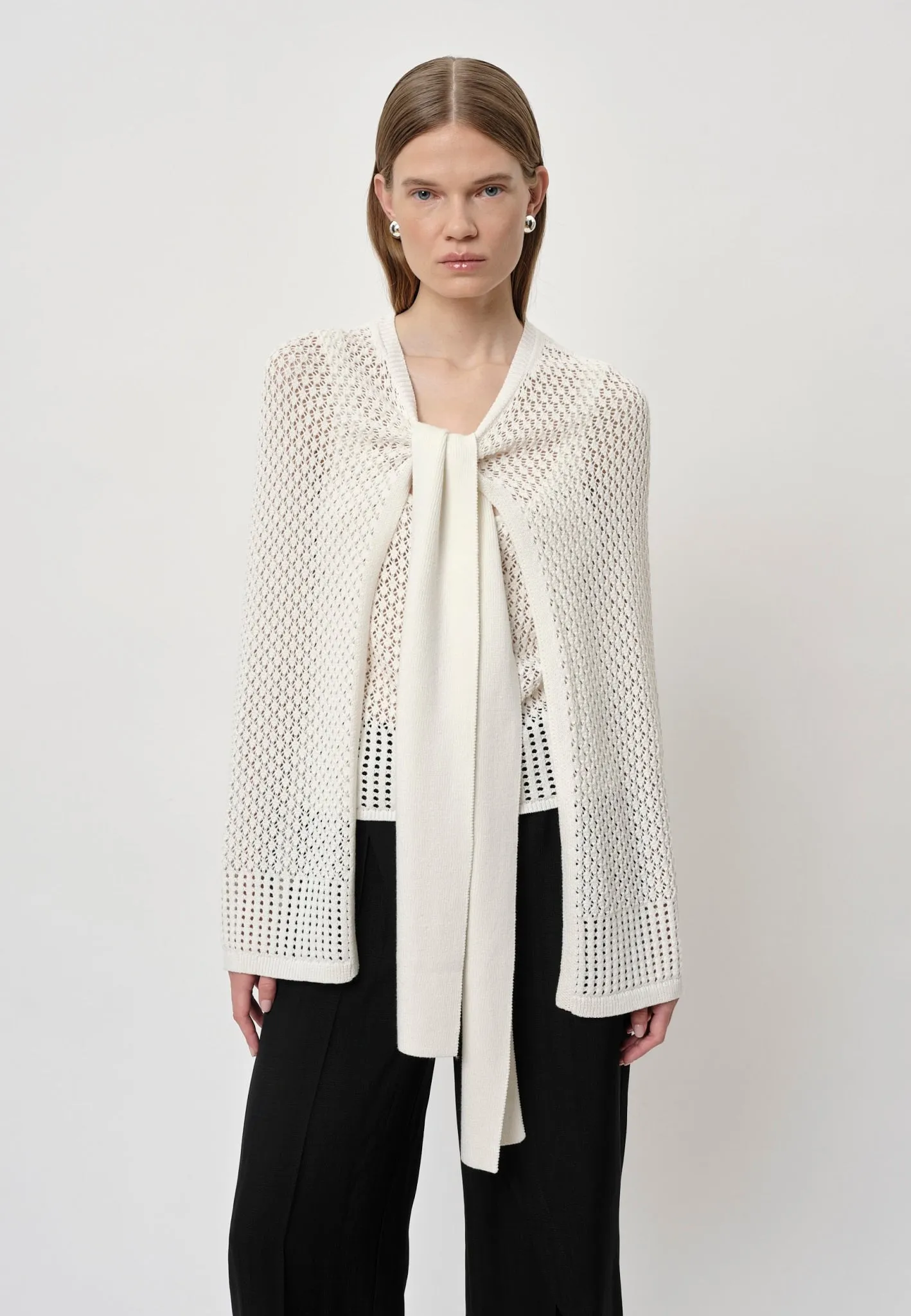 Gabrielle Knit Cape - Creme sold by Birgitte Herskind product image thumbnail 2