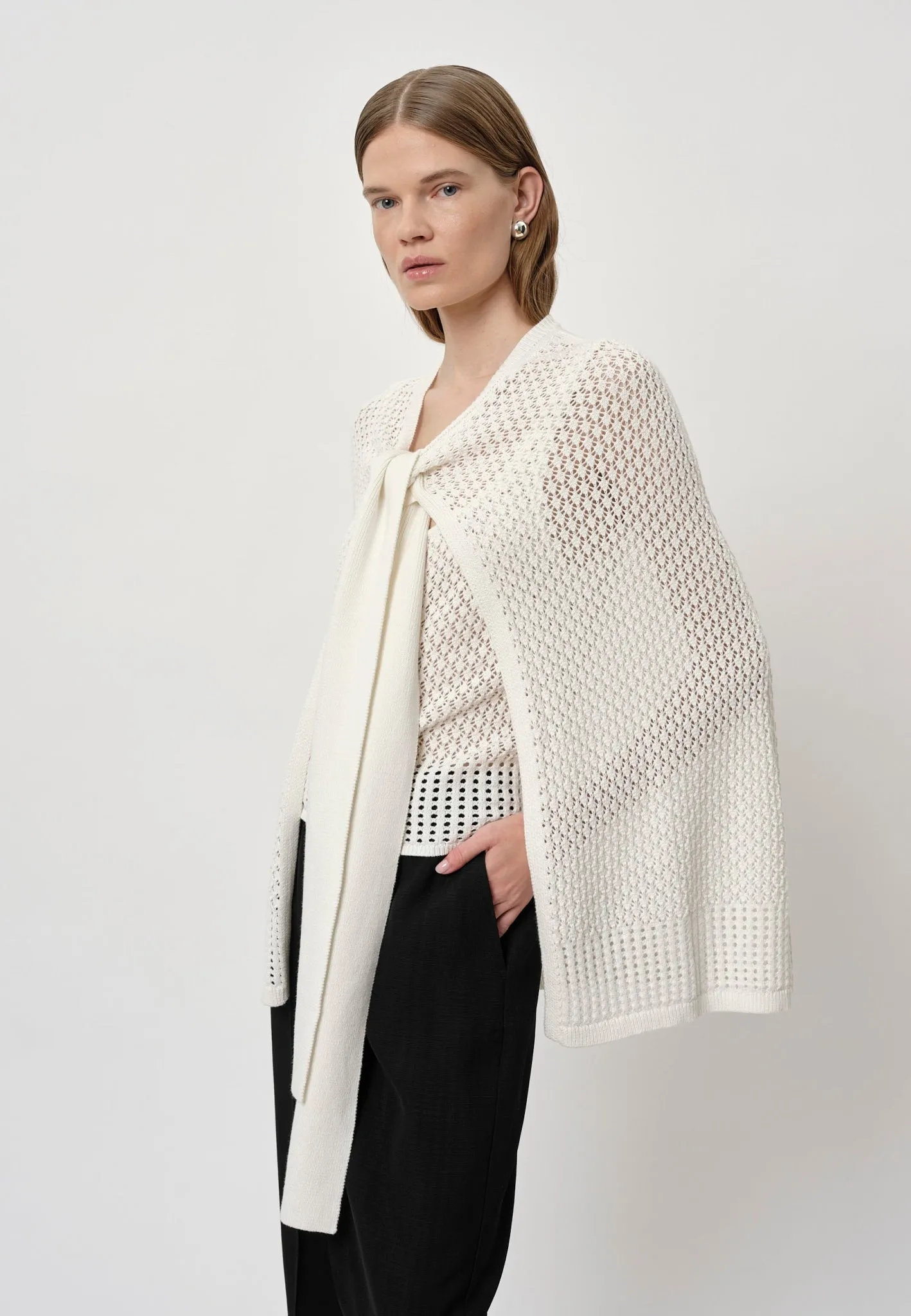 Gabrielle Knit Cape - Creme sold by Birgitte Herskind product image thumbnail 5