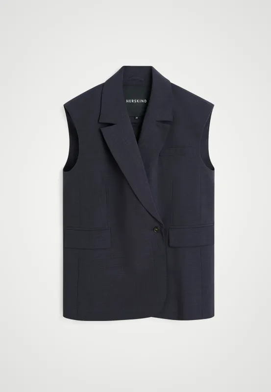 Averill Vest - Navy Grey sold by Birgitte Herskind