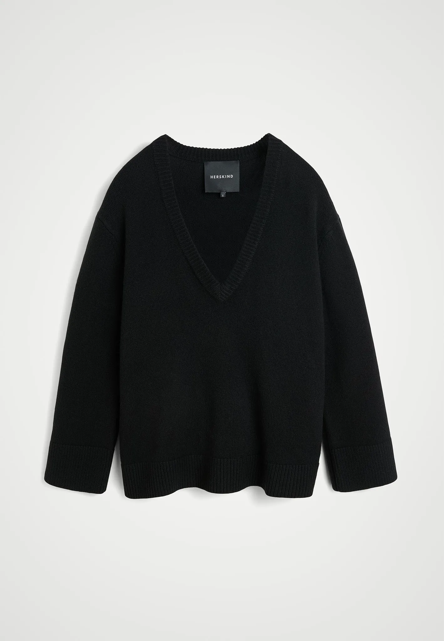 Dicte Knit V-neck - Black sold by Birgitte Herskind
