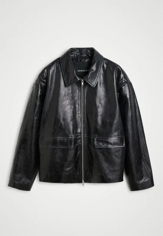 Kurt Leather Jacket - Black sold by Birgitte Herskind