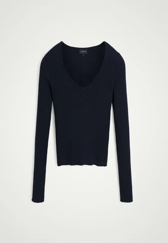 Nova Knit Blouse - Navy sold by Birgitte Herskind