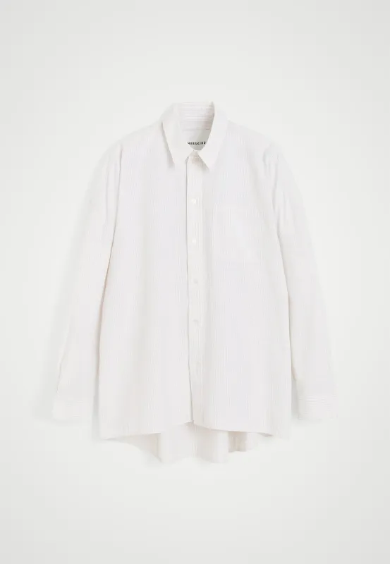 Lex Shirt - Creme Pinstripe sold by Birgitte Herskind