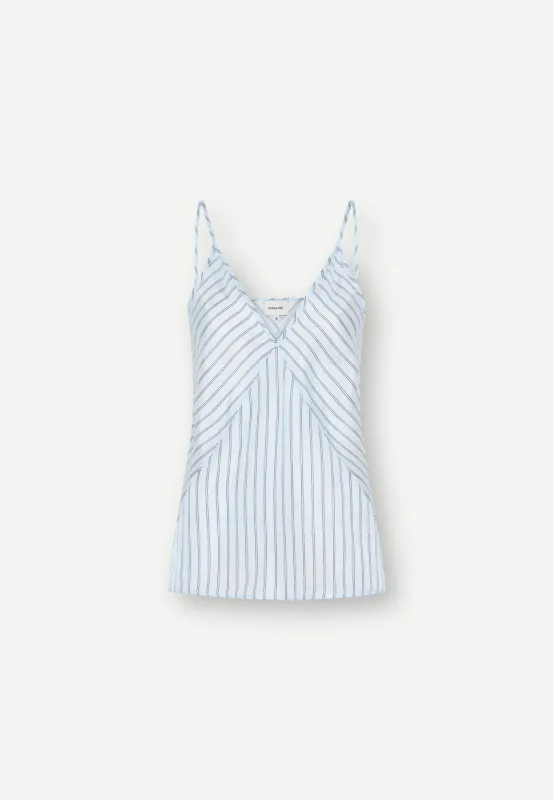 Mille Top - Light Blue Stripe sold by Birgitte Herskind