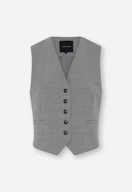Mister Vest - Light Grey Melange sold by Birgitte Herskind