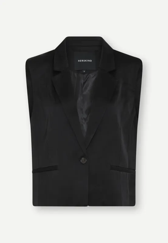 Line Vest - Black sold by Birgitte Herskind