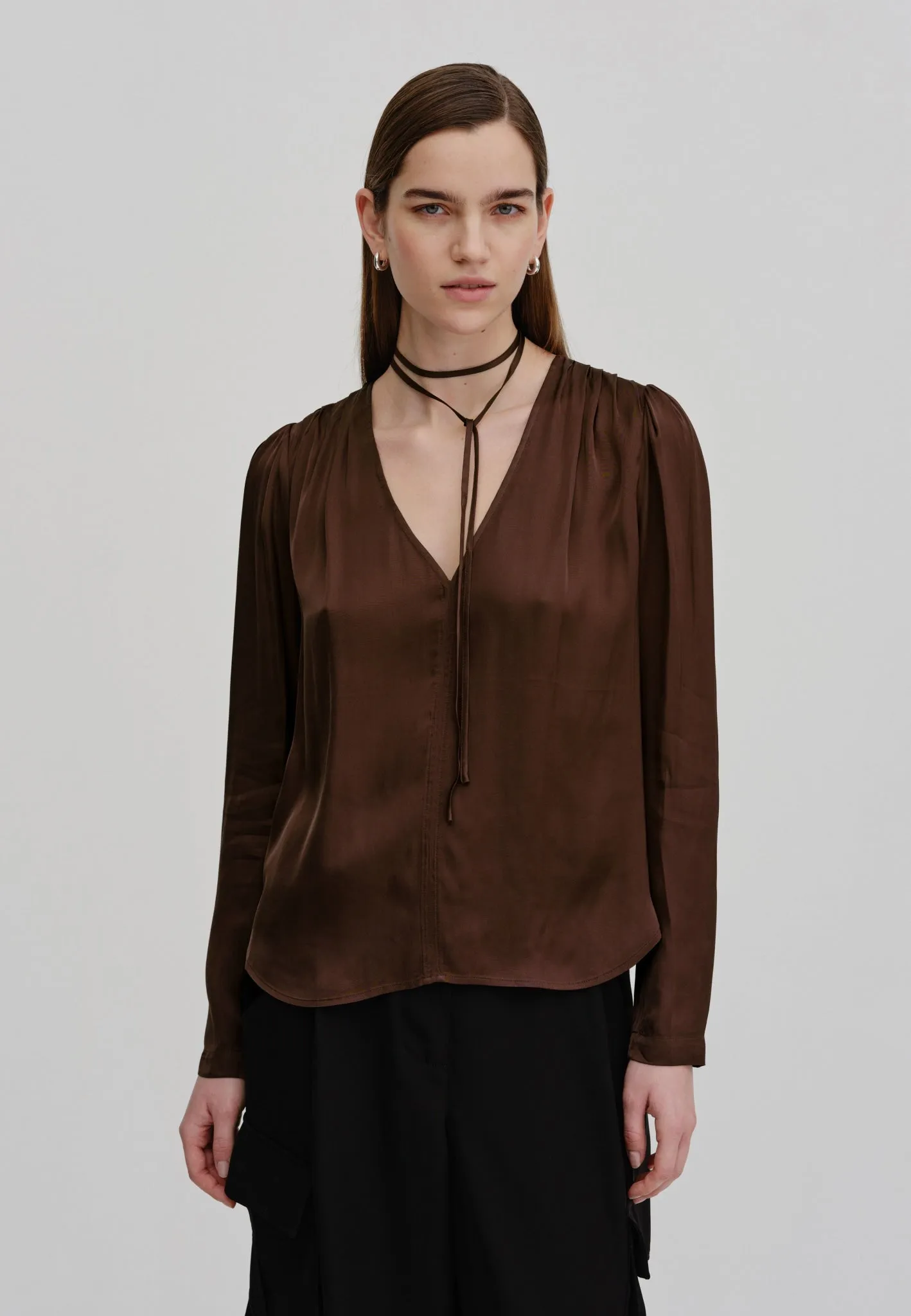 Sky Blouse - Dark Chocolate sold by Birgitte Herskind product image thumbnail 2