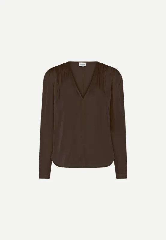 Sky Blouse - Dark Chocolate sold by Birgitte Herskind