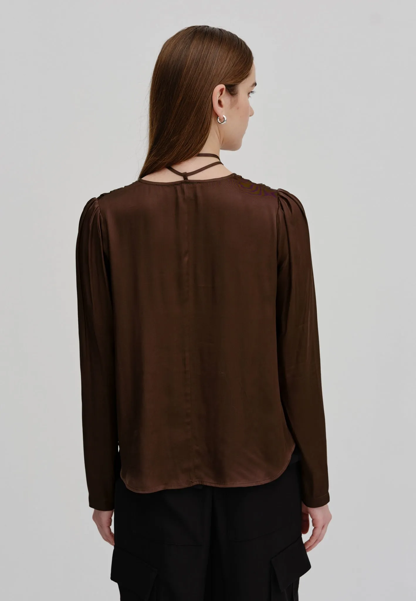 Sky Blouse - Dark Chocolate sold by Birgitte Herskind product image thumbnail 4
