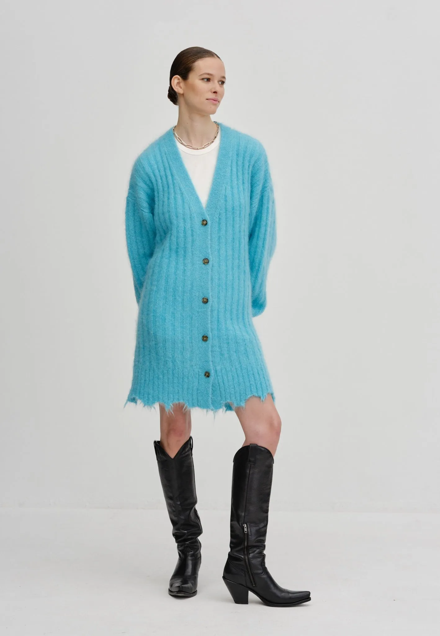 Base Knit Cardigan - Light blue sold by Birgitte Herskind product image thumbnail 3