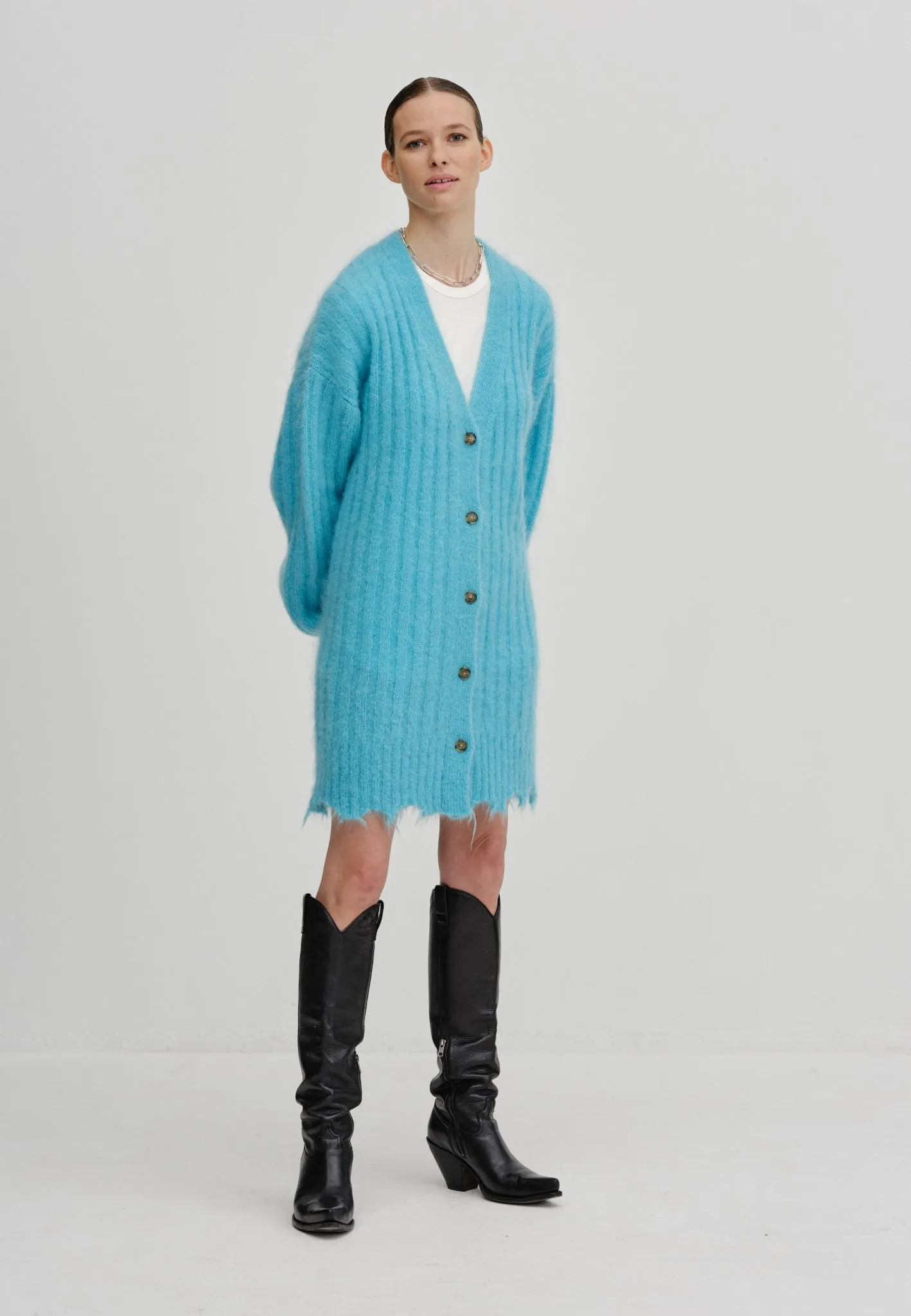 Base Knit Cardigan - Light blue sold by Birgitte Herskind product image thumbnail 4