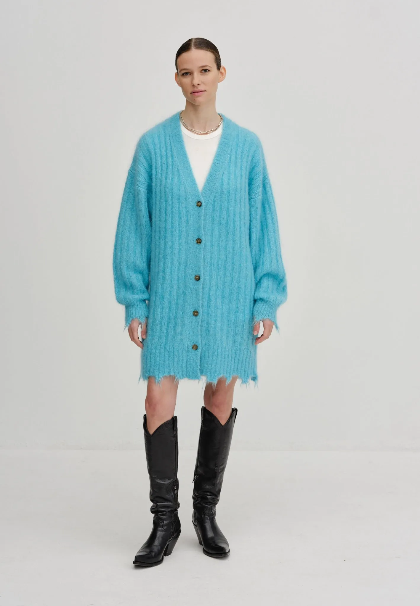 Base Knit Cardigan - Light blue sold by Birgitte Herskind product image thumbnail 2