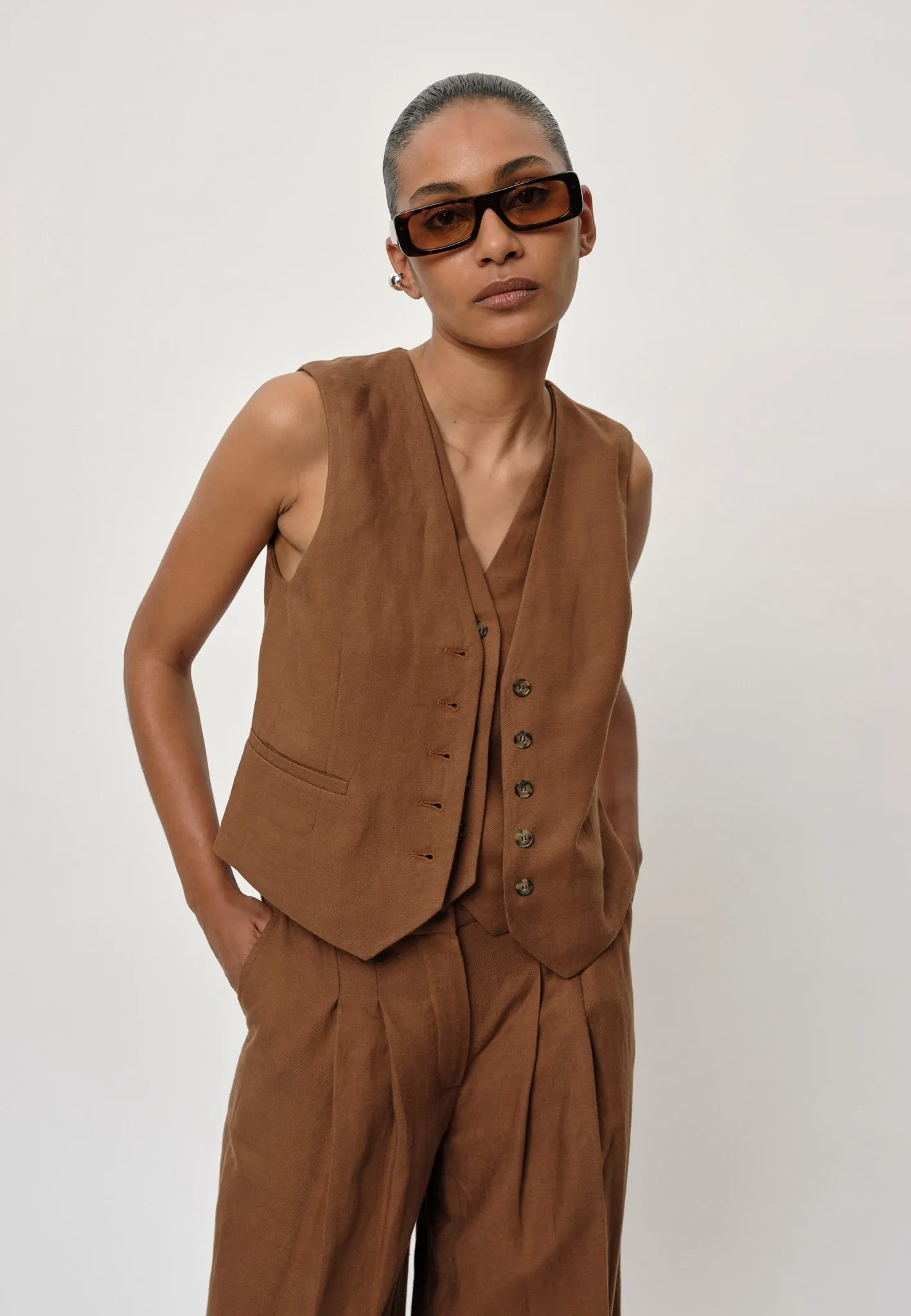 Double up Vest - Toffee sold by Birgitte Herskind product image thumbnail 2