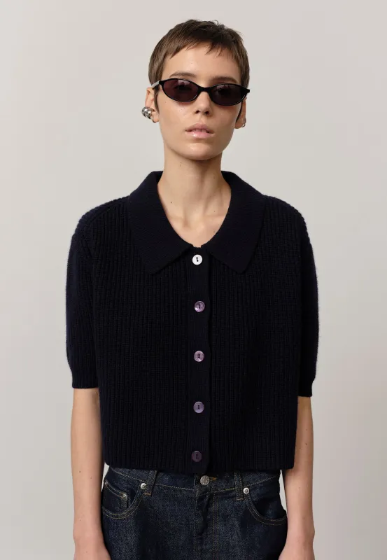 Aria Knit Cardigan - Navy sold by Birgitte Herskind