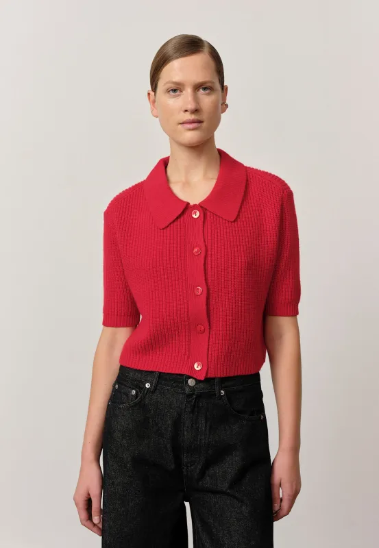 Aria Knit Cardigan - Red sold by Birgitte Herskind