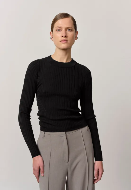 Daniella Knit Blouse - Black sold by Birgitte Herskind