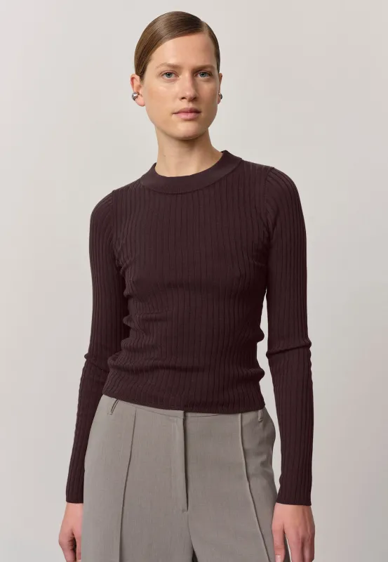 Daniella Knit Blouse - Wine Red sold by Birgitte Herskind