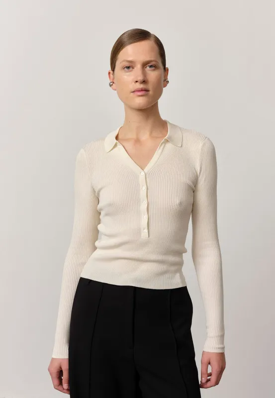 Finn Knit Blouse - Off White sold by Birgitte Herskind