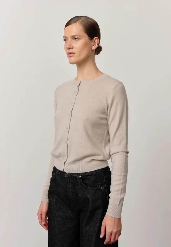 Roselle Knit Cardigan - Light Stone sold by Birgitte Herskind