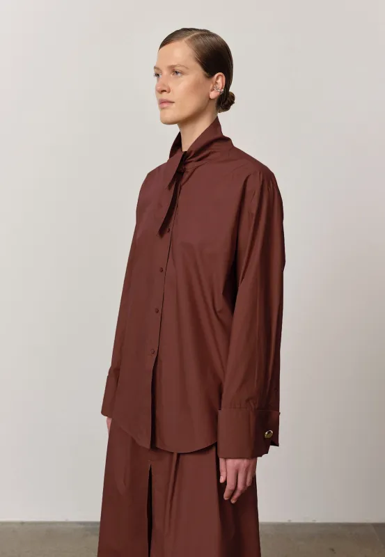 Malin Shirt - Mahogany sold by Birgitte Herskind
