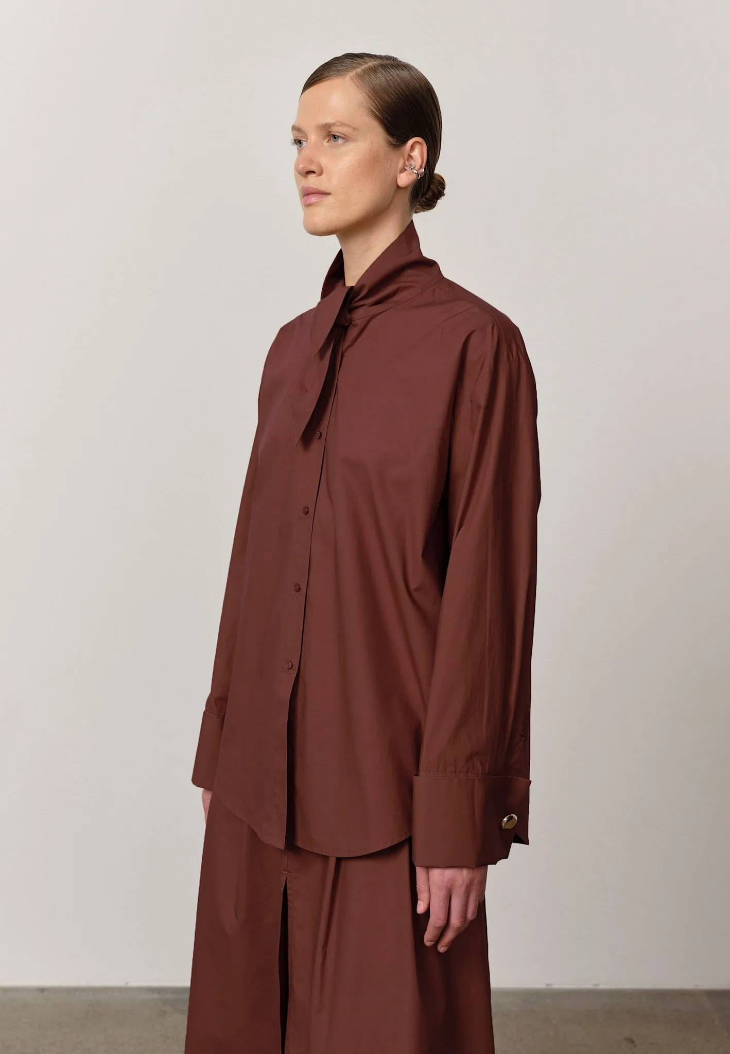 Malin Shirt - Mahogany sold by Birgitte Herskind