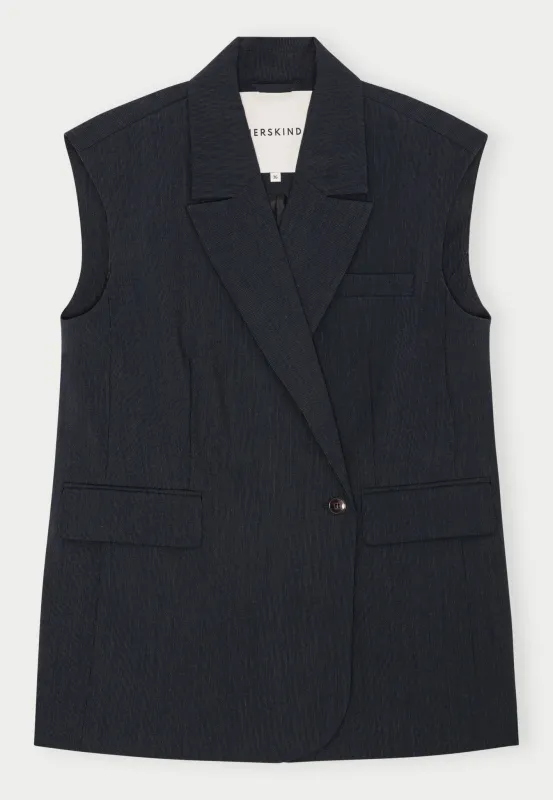 Averill Vest - Navy Melange sold by Birgitte Herskind