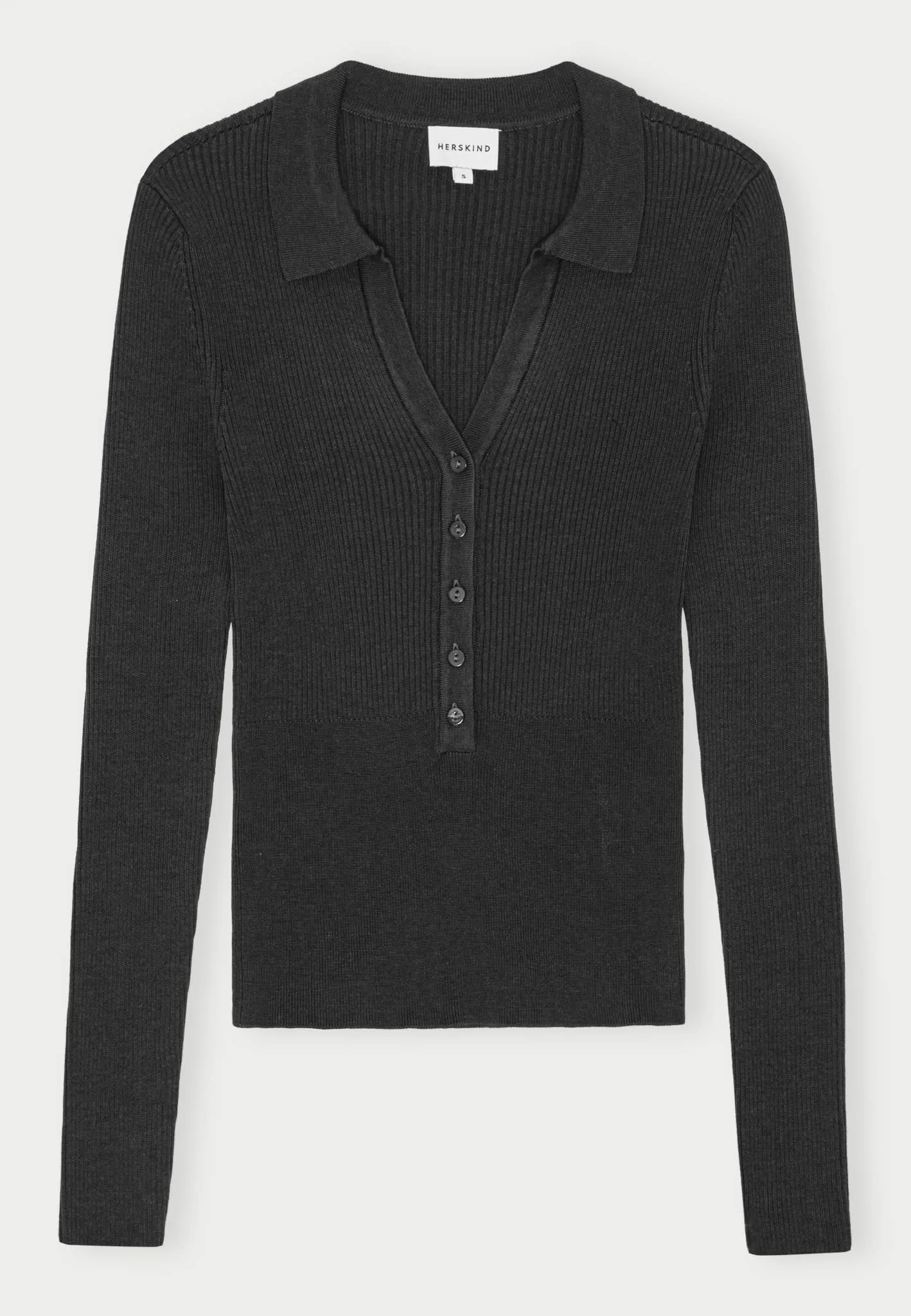 Finn Knit Blouse - Dark Grey sold by Birgitte Herskind