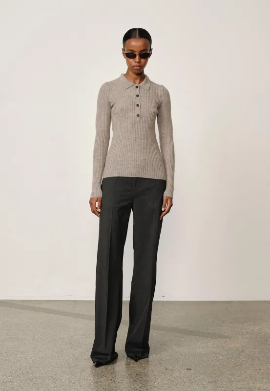 Cadee Knit Blouse - Light Taube sold by Birgitte Herskind