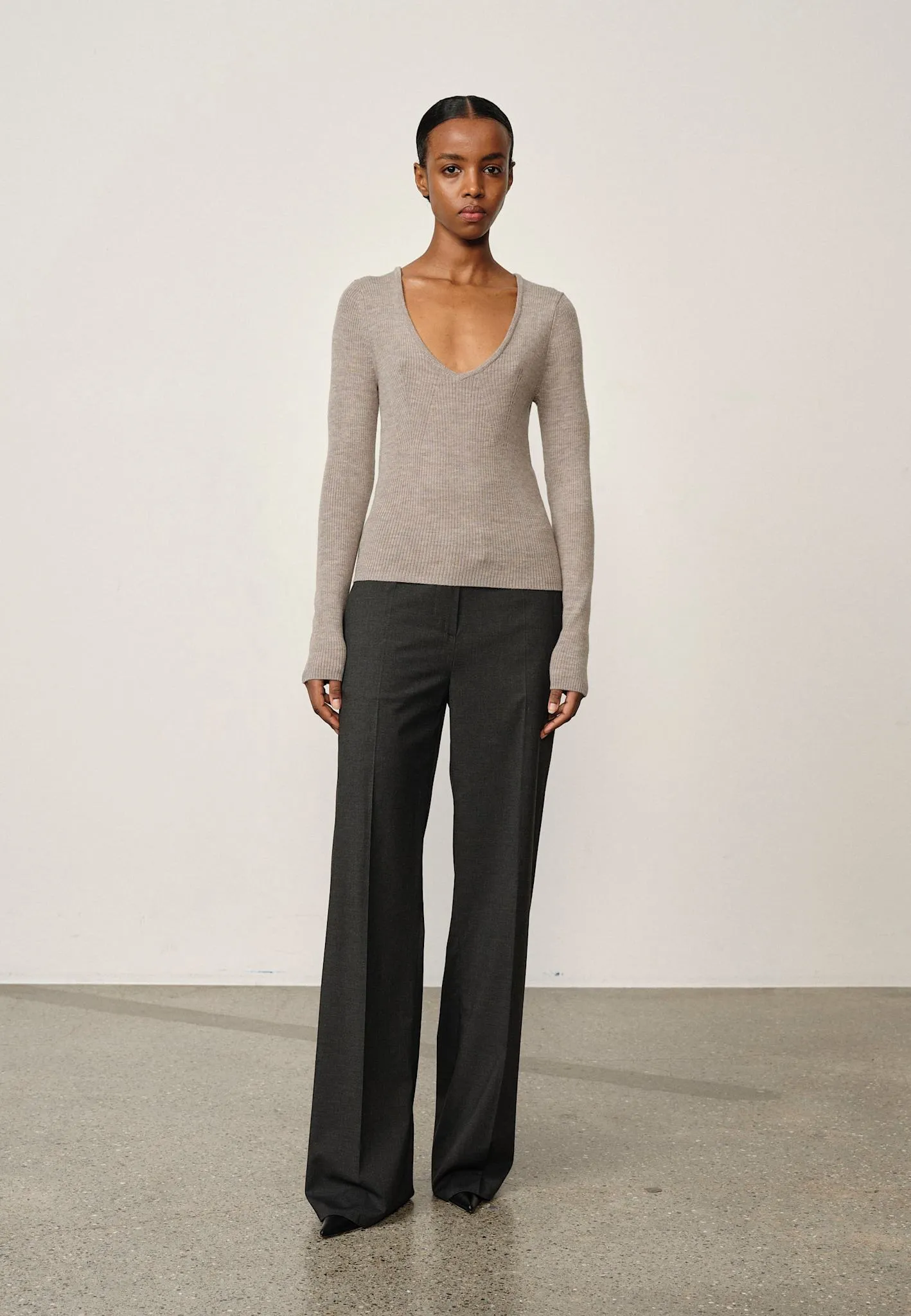 Nova Knit Blouse - Light Taube sold by Birgitte Herskind