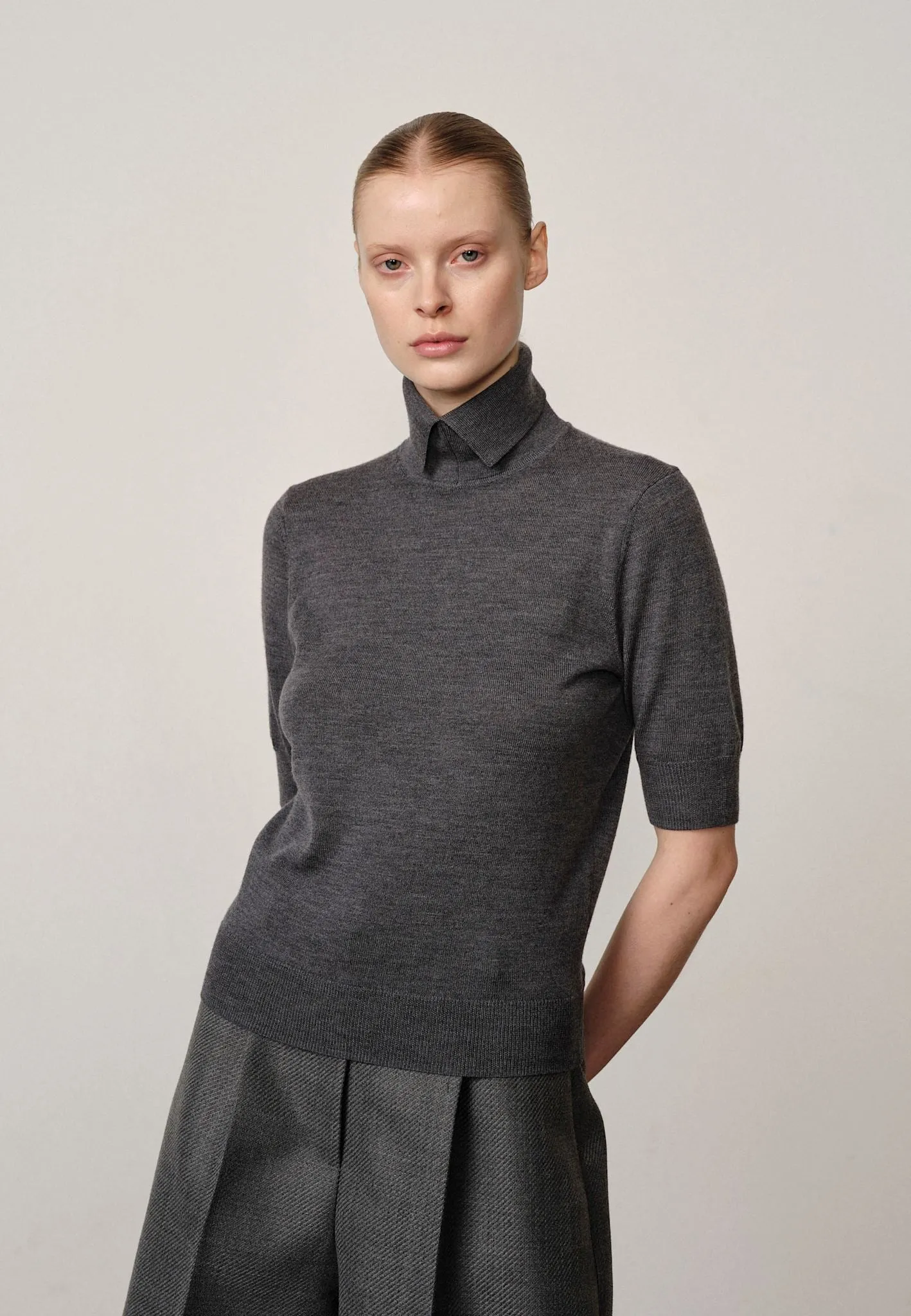 Perry Knit Blouse - Grey sold by Birgitte Herskind