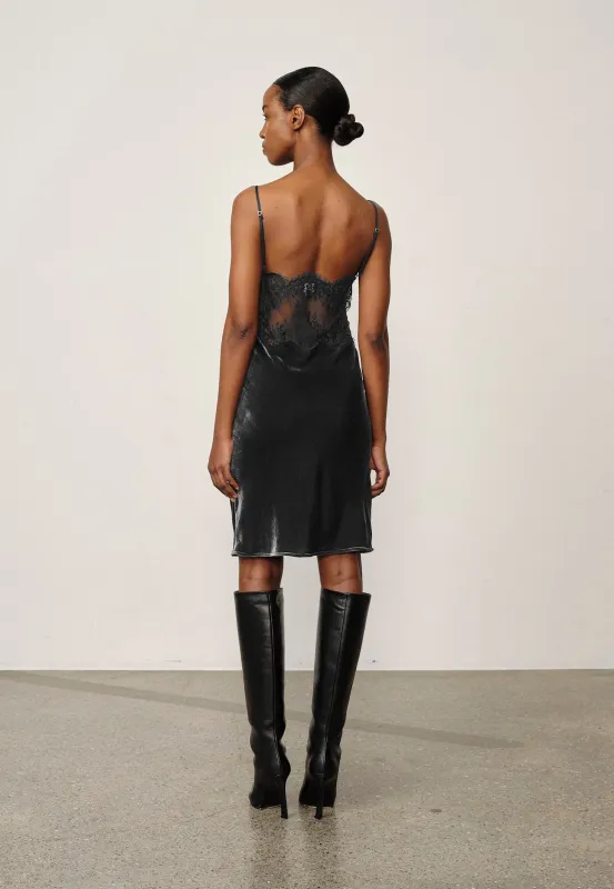 Vivian Silk Blend Dress - Grey sold by Birgitte Herskind