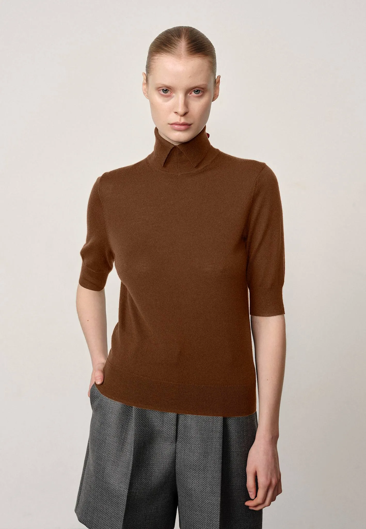 Perry Knit Blouse - Toffee sold by Birgitte Herskind