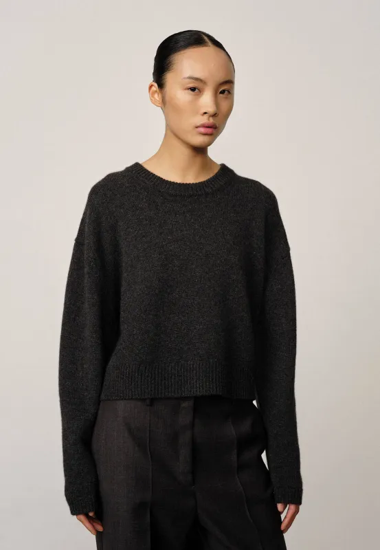 Wonder Pure Cashmere Blouse - Dark Grey sold by Birgitte Herskind