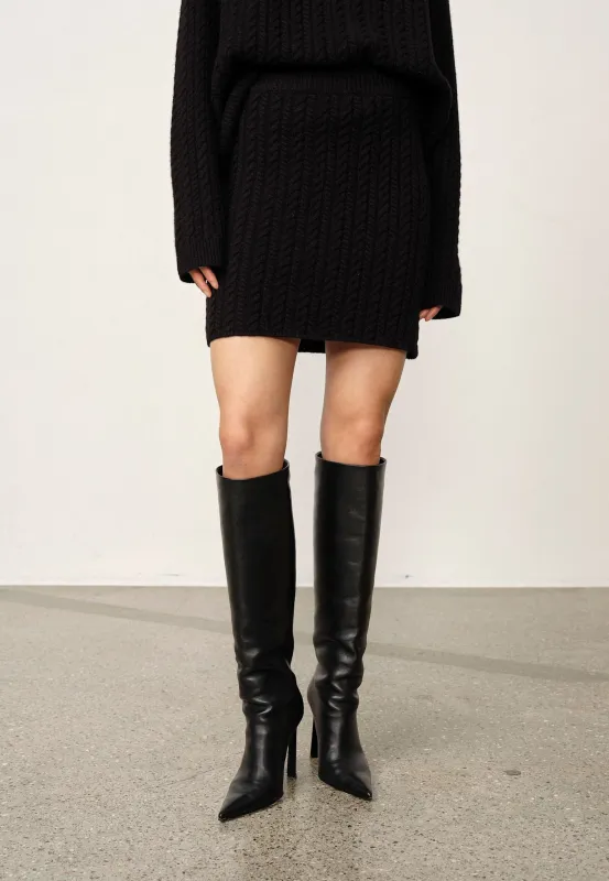 Roger Cashmere Blend Skirt - Black sold by Birgitte Herskind