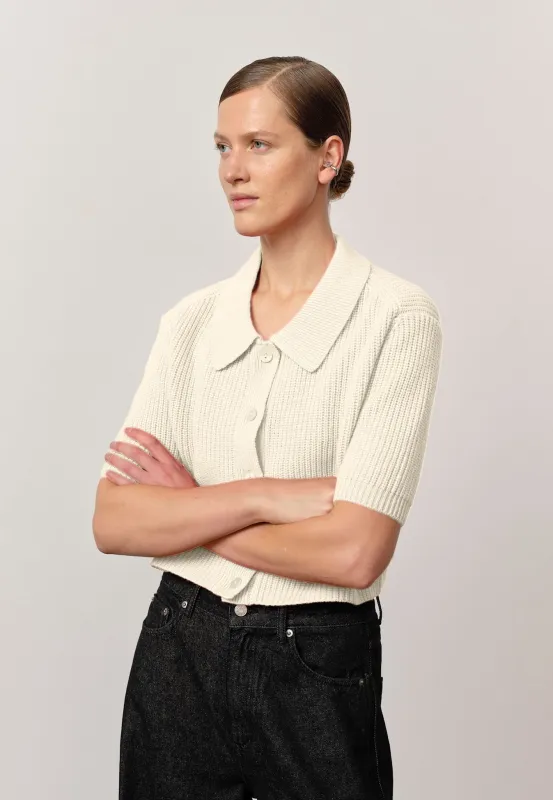 Aria Cashmere Blend Cardigan - Off White sold by Birgitte Herskind