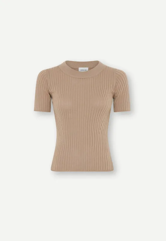 Doofy Knit Blouse - Croissant sold by Birgitte Herskind