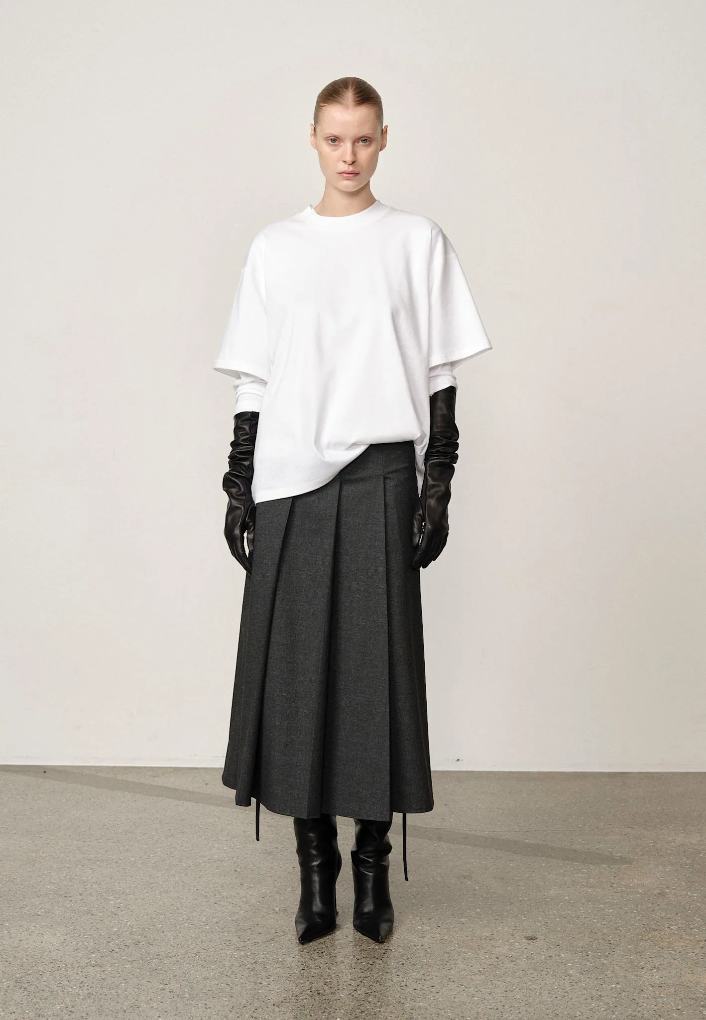 Richard Skirt - Checks Grey sold by Birgitte Herskind