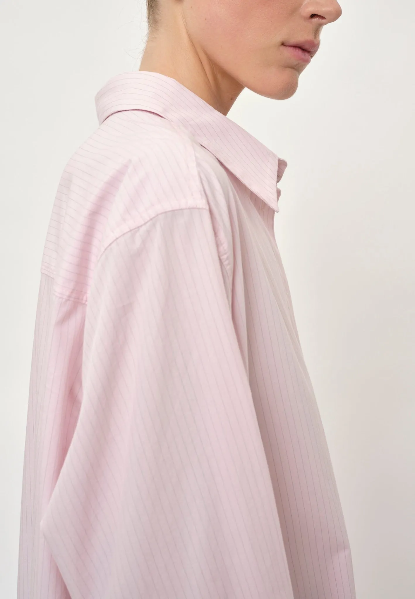 Larissa Shirt Dress - Pink Pinstripe sold by Birgitte Herskind product image thumbnail 5