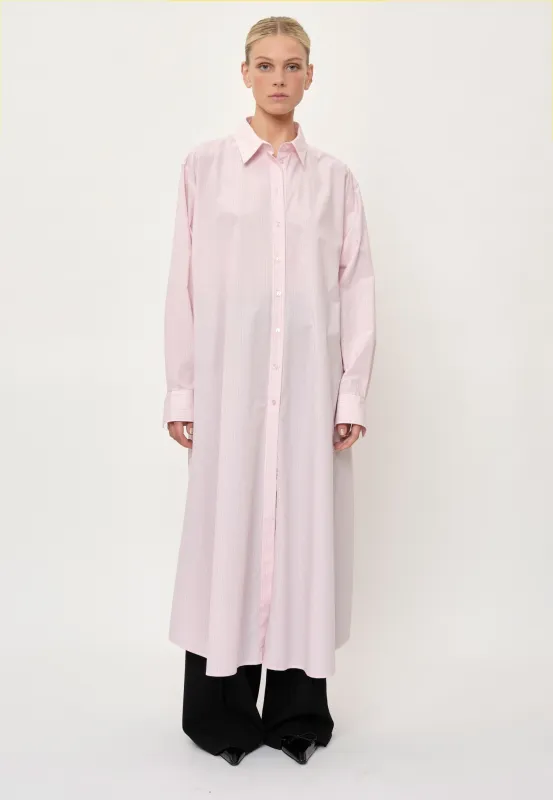 Larissa Shirt Dress - Pink Pinstripe sold by Birgitte Herskind