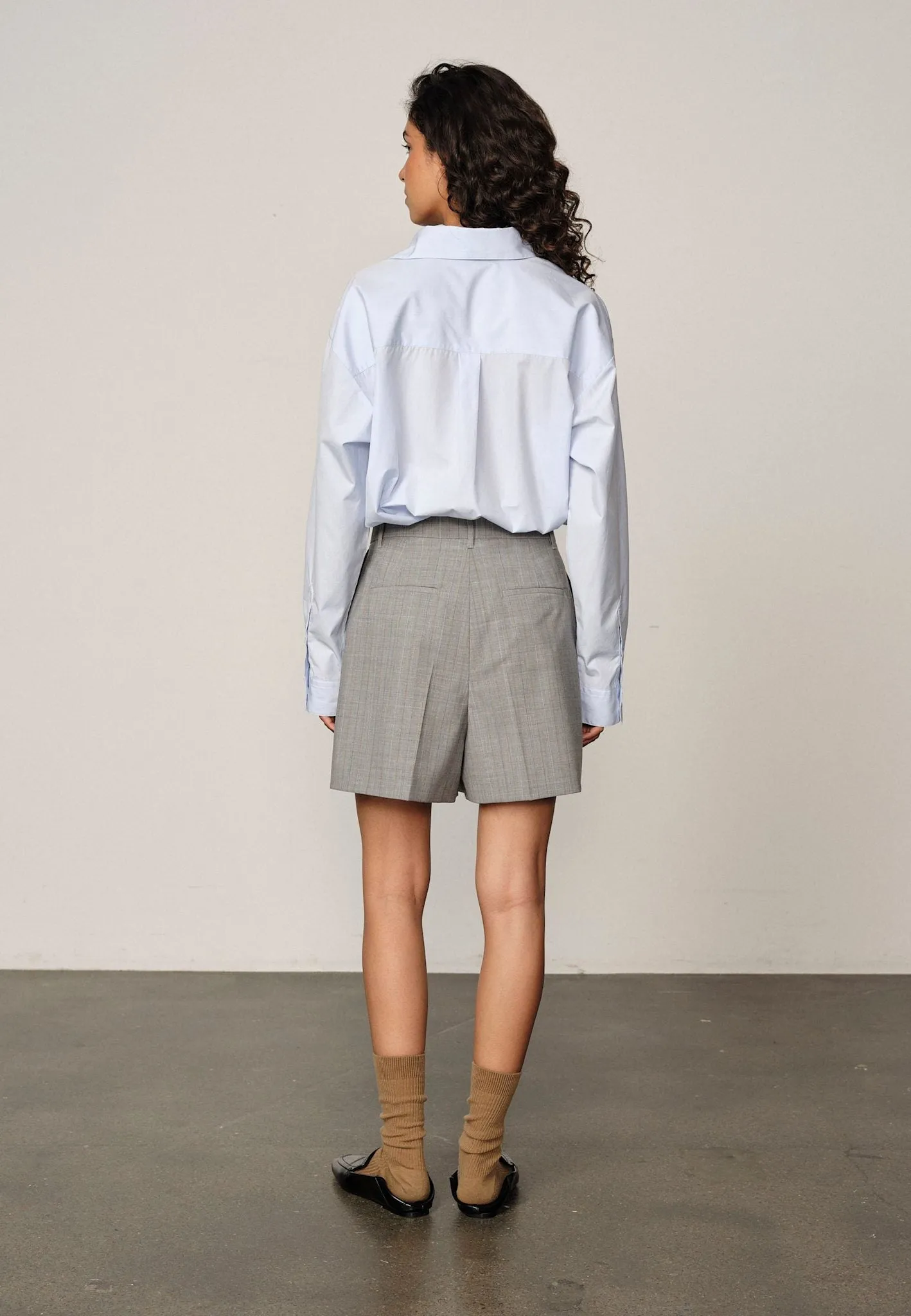 Reggy Shorts - Light Grey Pinstripe sold by Birgitte Herskind product image thumbnail 3